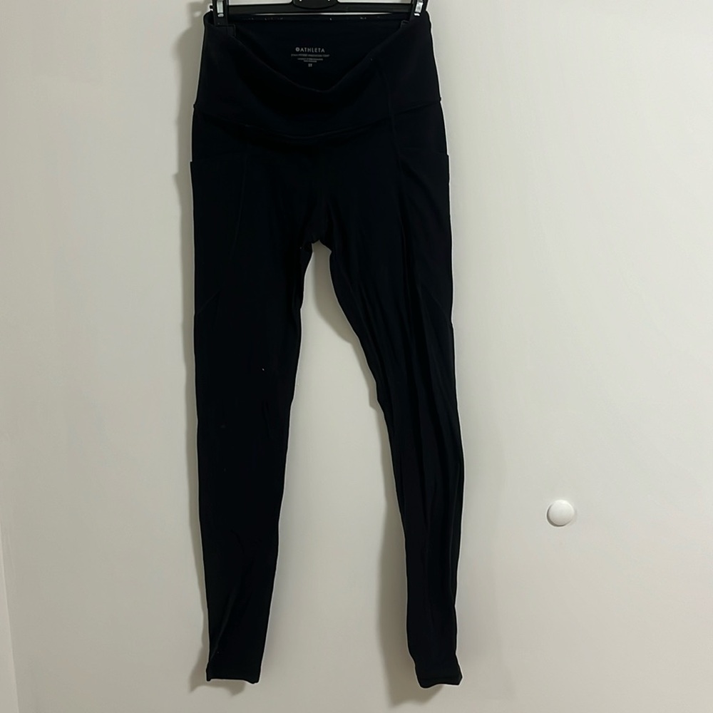 Black Small Athleta pocket leggings